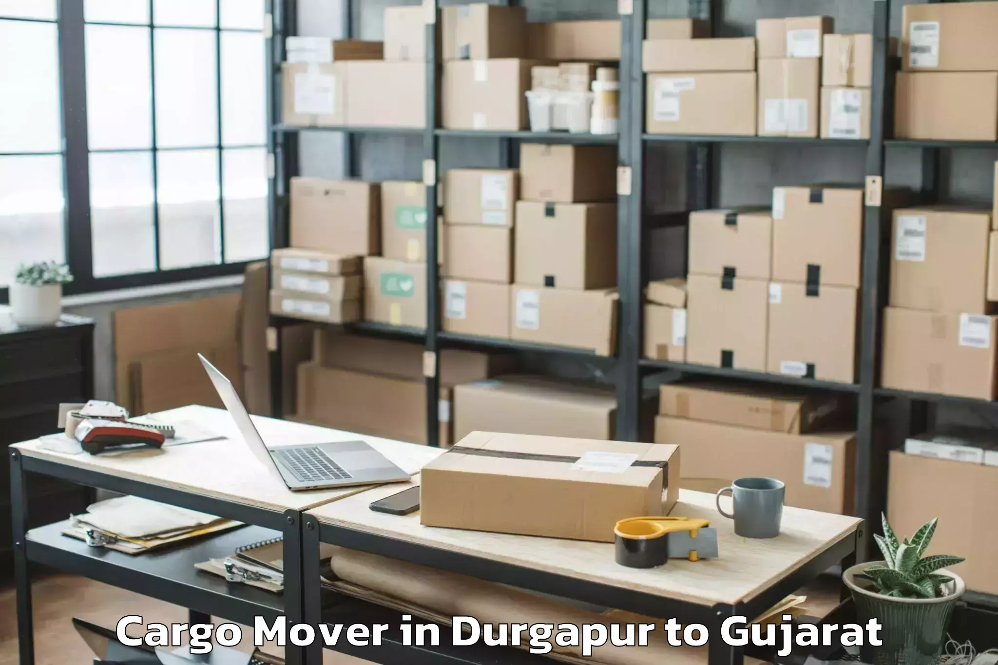 Reliable Durgapur to Delvada Cargo Mover